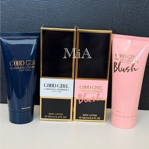 Carolina Herrera Good Girl & Blush Perfume Body Lotion 100ml each